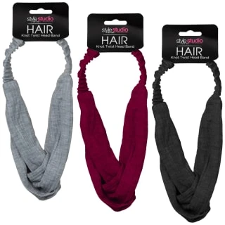 Style Studio Jersey Twist Headband - Pink 3 Style Studio Jersey Twist Headband - Pink - Image 3