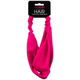 Style Studio Jersey Twist Headband - Pink 1 Style Studio Jersey Twist Headband - Pink