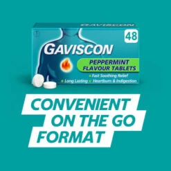 Gaviscon Chewable Tablets 48pk - Peppermint 10 Gaviscon Chewable Tablets 48pk - Peppermint -Beauty Supply Store 379273 gaviscon 48 chewable tablets peppermint 6