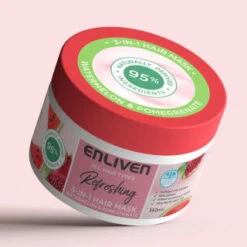 Enliven Softening 3-in-1 Hair Mask 350ml - Watermelon & Pomegranate 5 Enliven Softening 3-in-1 Hair Mask 350ml - Watermelon & Pomegranate -Beauty Supply Store 384891 enliven mask 350ml watermelon pomegranate