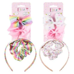 Ella Hair Accessory Set 4pk - Rainbow -Beauty Supply Store 396452 4pk ella hair accessory set group