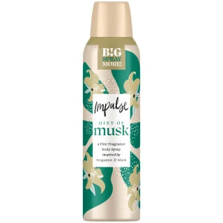 Impulse Hint Of Musk Bergamot & Musk Body Spray 150ml 1 Impulse Hint Of Musk Bergamot & Musk Body Spray 150ml